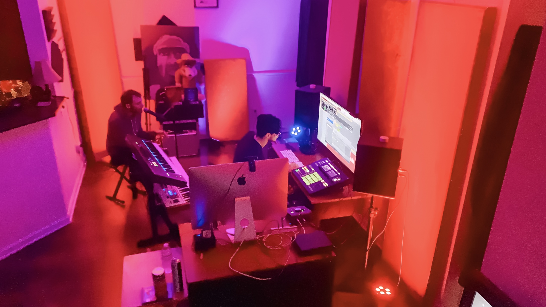 A collaborative Krush Audio studio session in progress