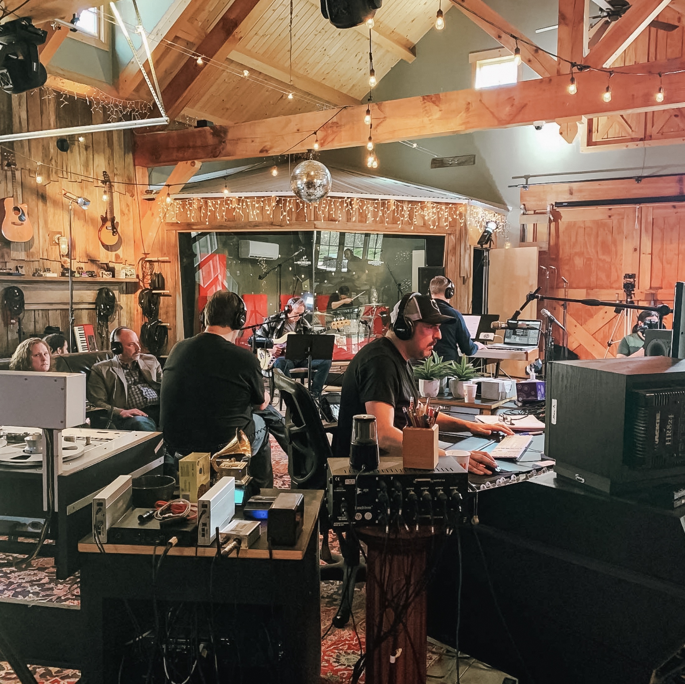 Ron driving the session at West Barn