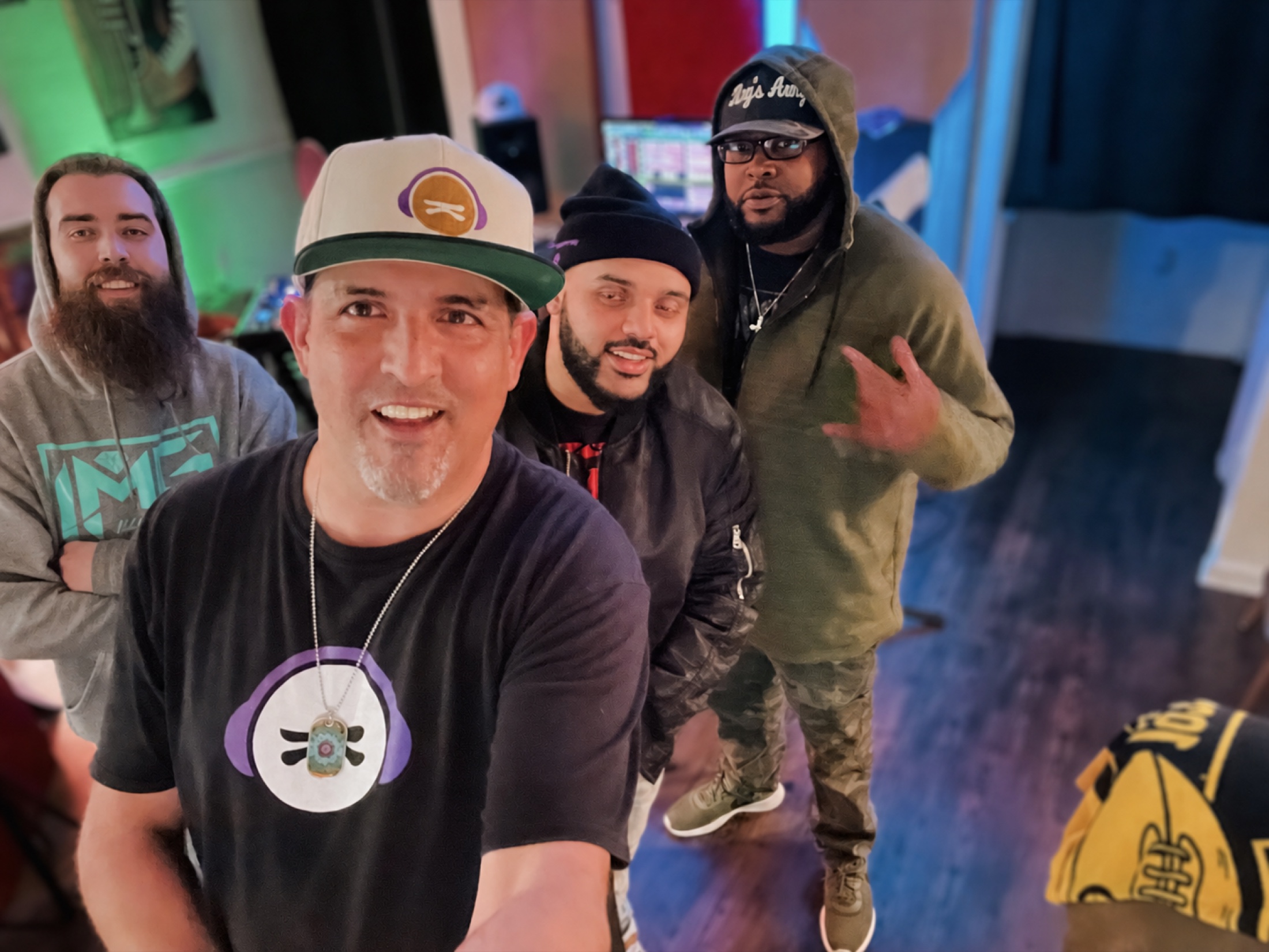 Ron with the Krush Audio studio crew